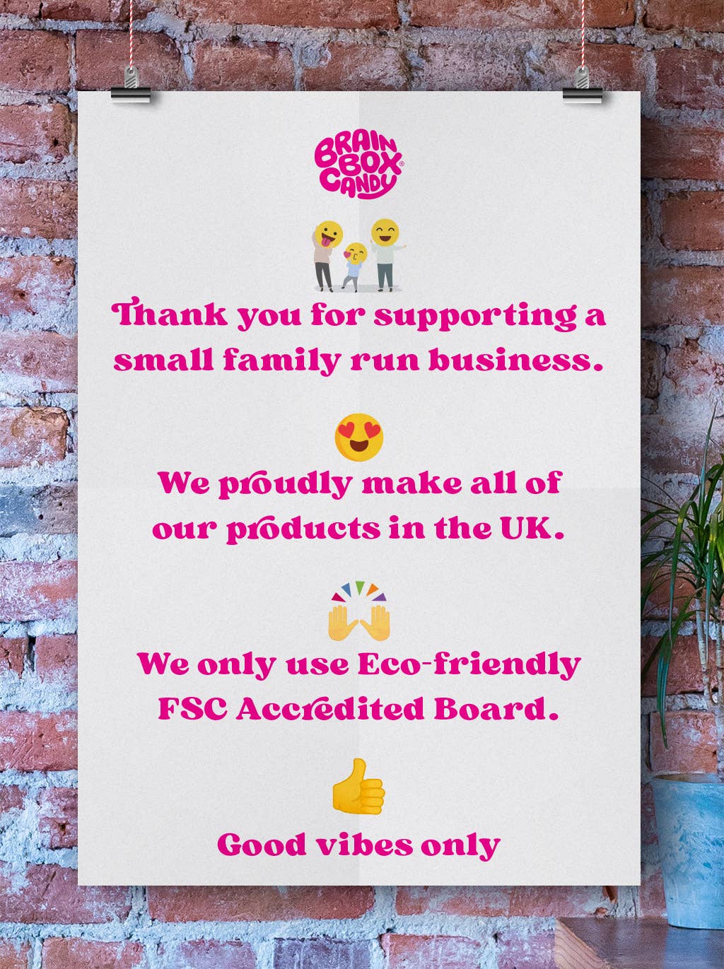 Brainbox Candy gifts by Laughing Sisters UK