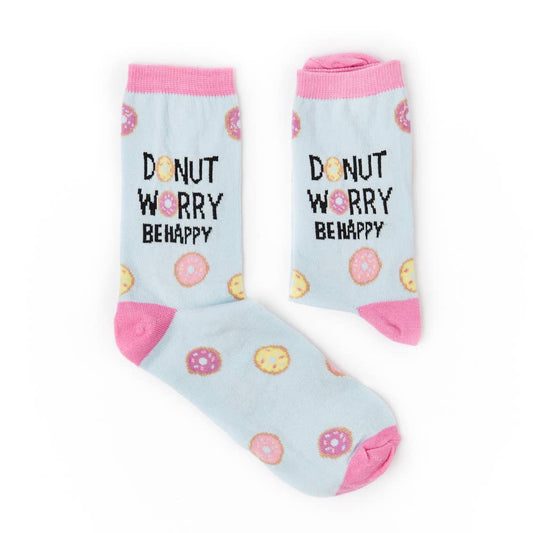Donut worry, be happy women's socks | Laughing Sisters UK