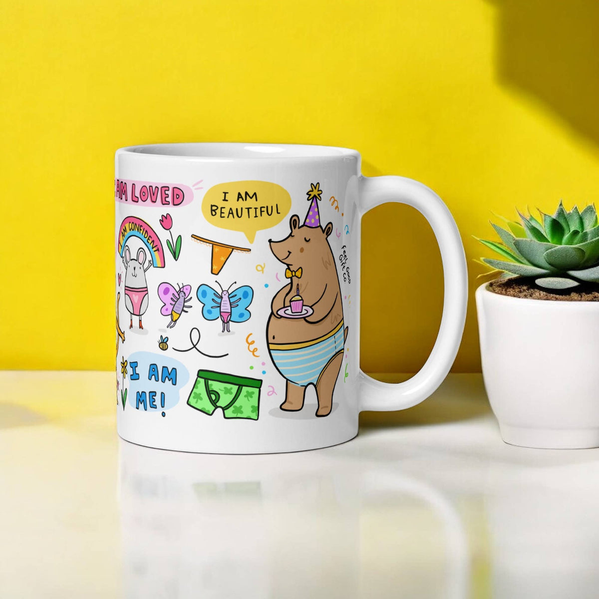 Positive Pants Motivational Mug Self Care Gift | Laughing Sisters UK