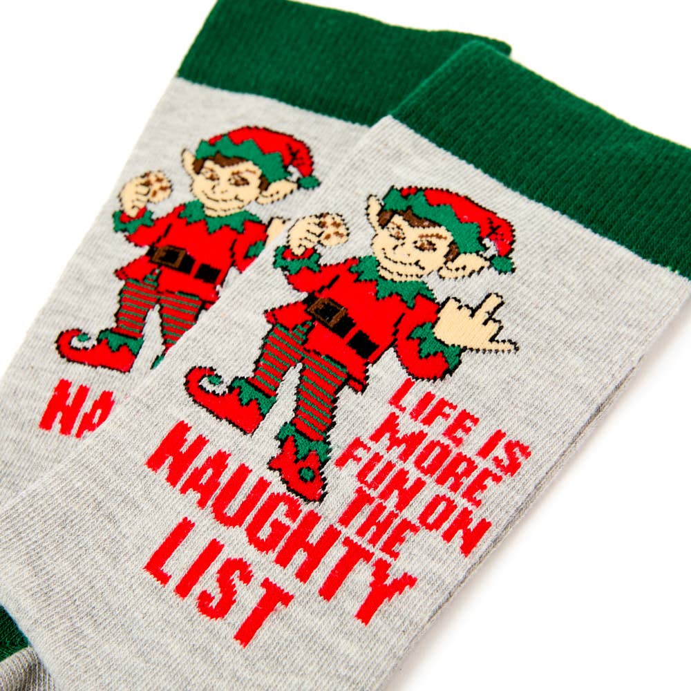 'Life Is Better On The Naughty List' Socks