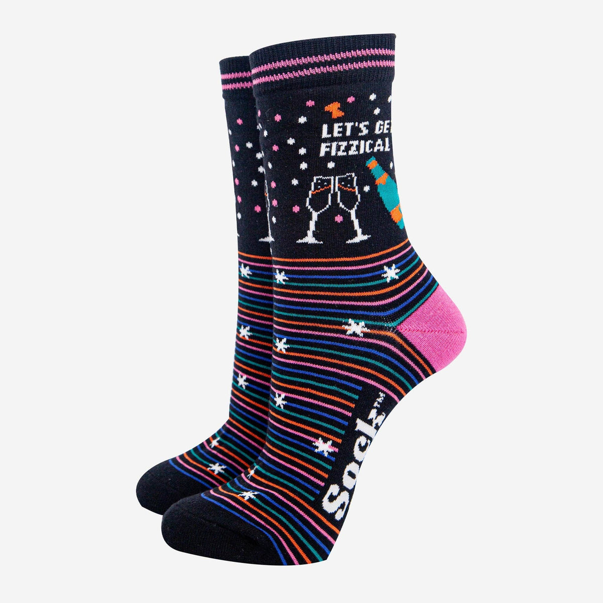 Let's Get Fizzical - Funny Women's Socks | Laughing Sisters UK