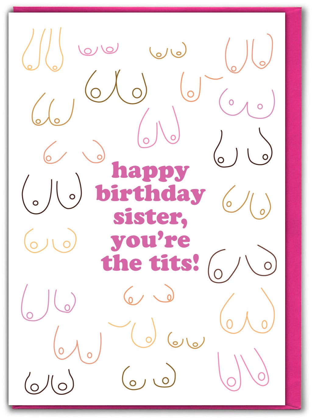 You're the tits - Birthday Card for sister | Laughing Sisters UK