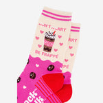 Don't worry be frappe - funny womens socks for coffee lovers | Laughing Sisters UK