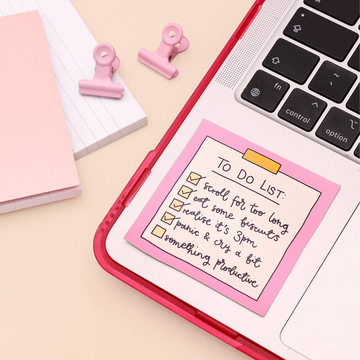 To Do List - Cute Vinyl Sticker | Laughing Sisters UK