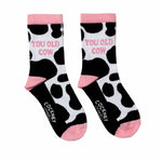 You old cow - funny women's socks | Laughing Sisters UK