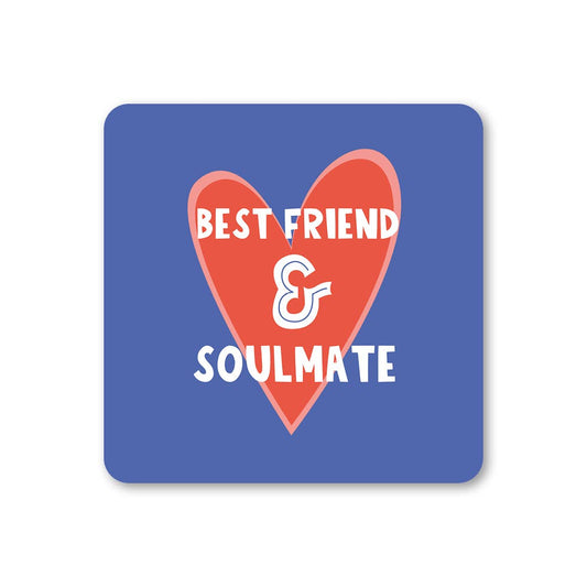 Best friend & soulmate drinks coaster | Laughing Sisters UK