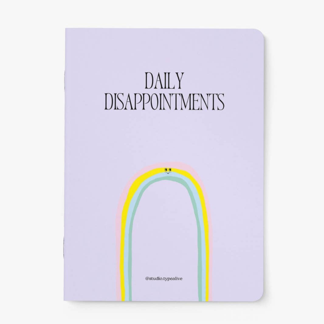'Daily Disappointments' Notebook | Laughing Sisters UK