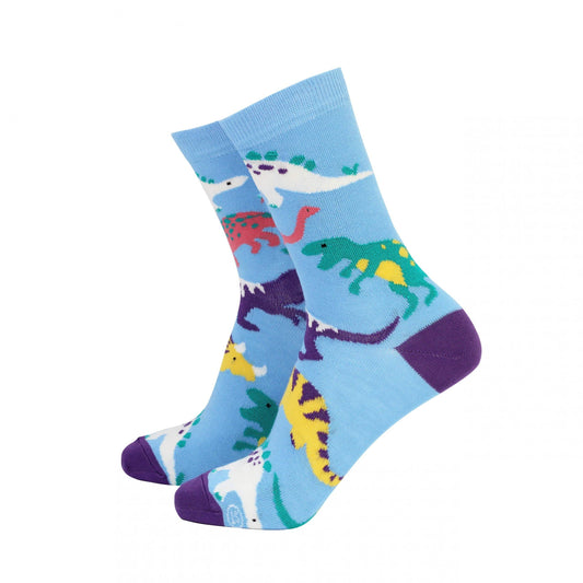 Women's colourful dinosaur socks | Laughing Sisters UK
