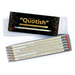 Sassy quote pencil writing set - funny stationery gift | Laughing Sisters UK