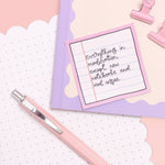 Notebooks & Iced Coffee Vinyl Sticker | Laughing Sisters UK