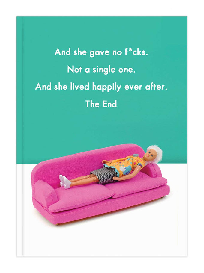 She gave no fucks - funny A5 notebook | Laughing Sisters UK