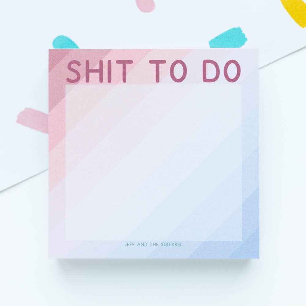 Shit to do memo pad - funny stationery | Laughing Sisters UK