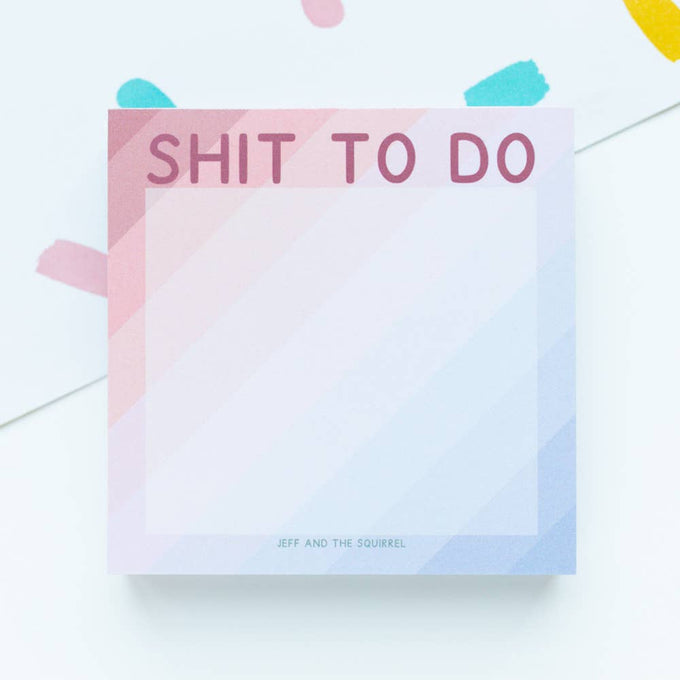 Shit to do memo pad - funny stationery | Laughing Sisters UK