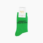 'Currently Unsupervised' funny women's glitter socks | Laughing Sisters UK