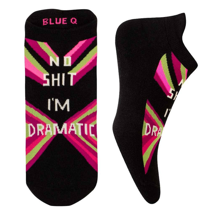 No Shit I'm Dramatic - Funny Women's Trainer Socks | Laughing Sisters UK