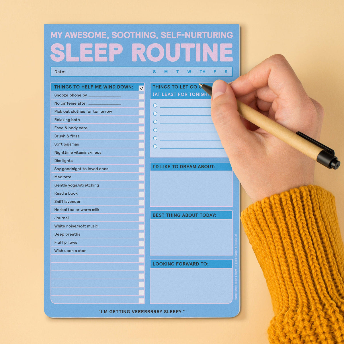 Sleep Routine Notepad | Laughing Sisters UK
