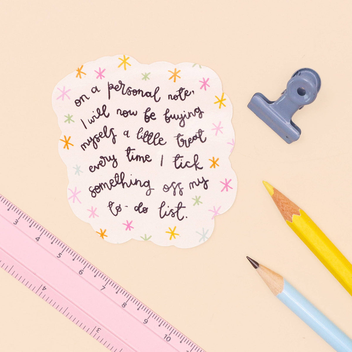 A Little Treat - Cute Vinyl Sticker | Laughing Sisters UK