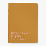 'People I Want to Punch In The Face' Notebook | Laughing Sisters UK