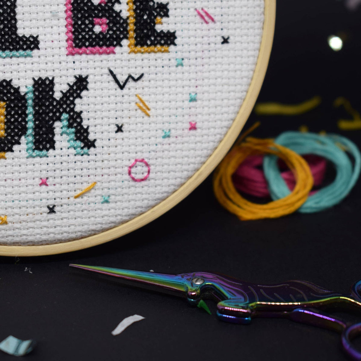 It will all be ok - Cross Stitch Kit | Laughing Sisters UK
