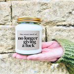 The Sweet Smell of No Longer Giving A Fuck - Funny Scented Candle | Laughing Sisters UK