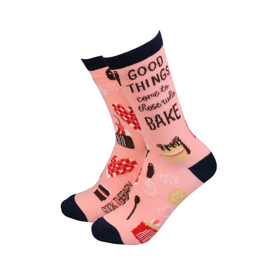 Good things come to those who bake womens bamboo socks | Laughing Sisters UK