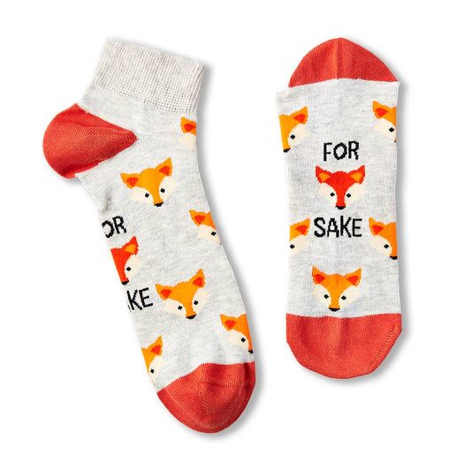 For Fox Sake Trainer Socks | Laughing Sisters Gifts UK