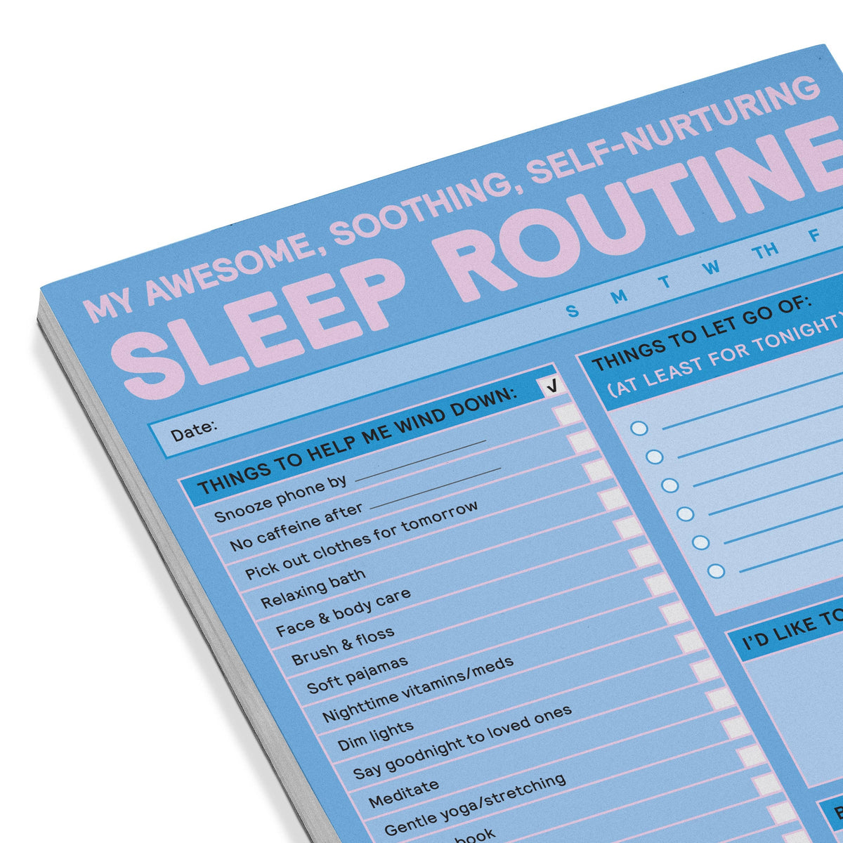 Sleep Routine Notepad | Laughing Sisters UK