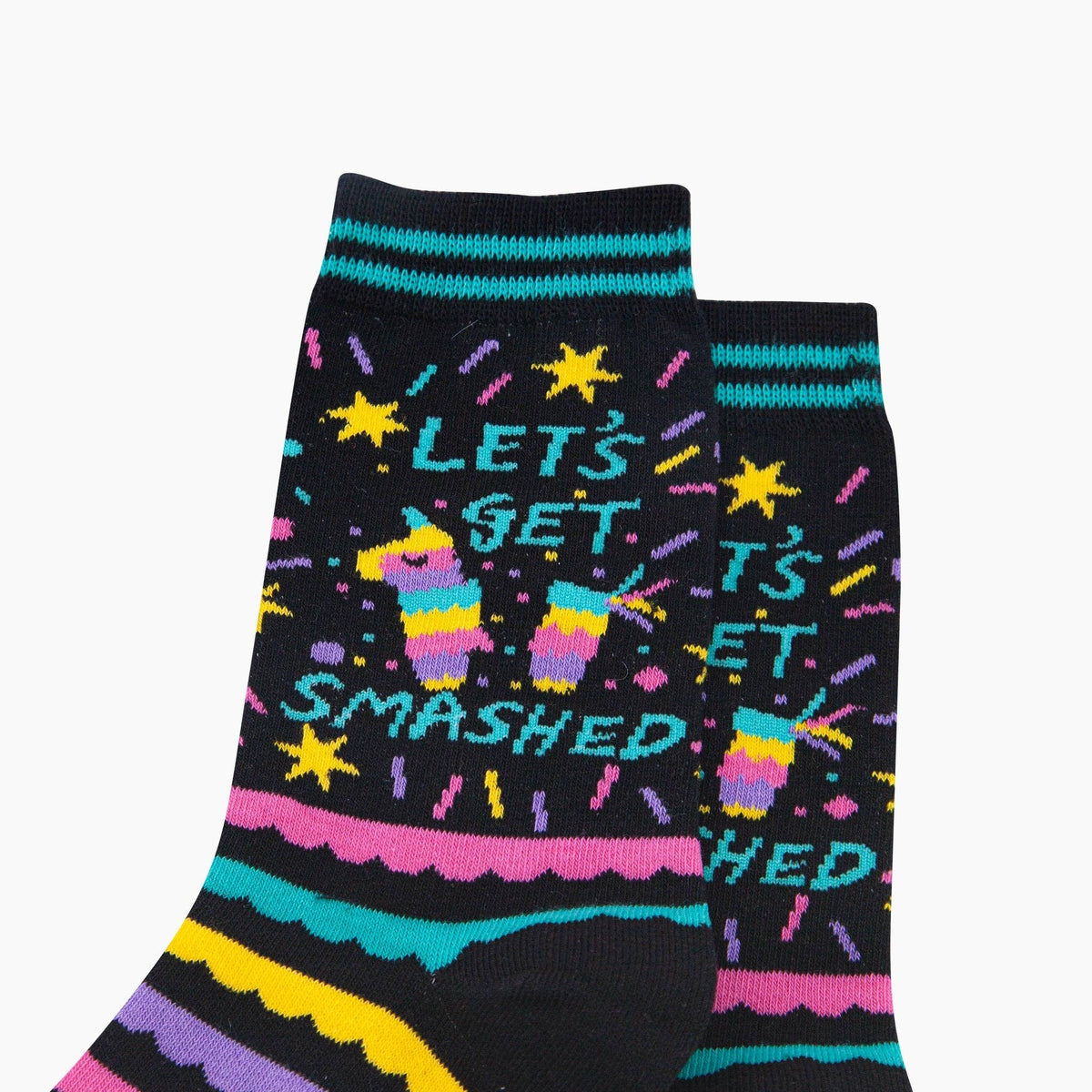 Pinata 'Let's Get Smashed - Funny Women's Socks | Laughing Sisters UK