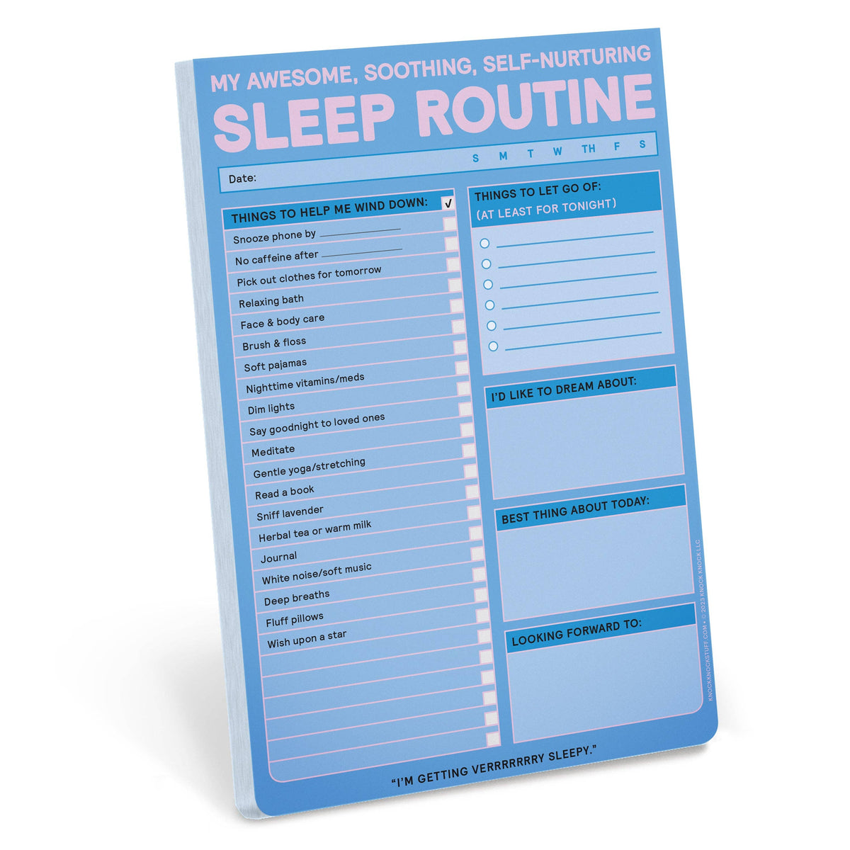 Sleep Routine Notepad | Laughing Sisters UK