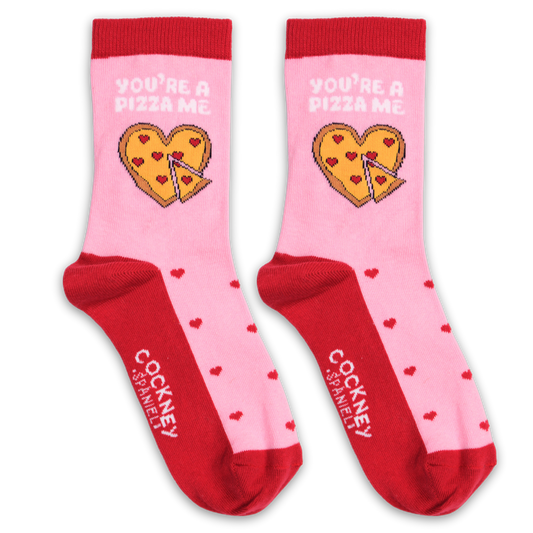 You're a pizza me - funny Valentine's socks | Laughing Sisters UK