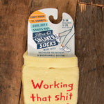 Working that shit out - funny women's trainer socks | Laughing Sisters UK