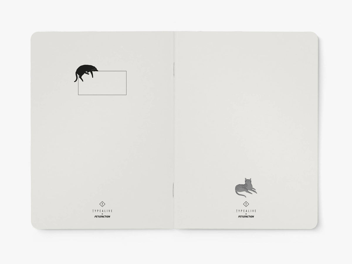 'Cat Content' Pink Notebook | Laughing Sisters UK