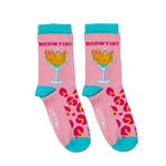 Meowtini funny cat socks for women | Laughing Sisters UK