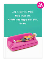 She gave no fucks - funny A5 notebook | Laughing Sisters UK