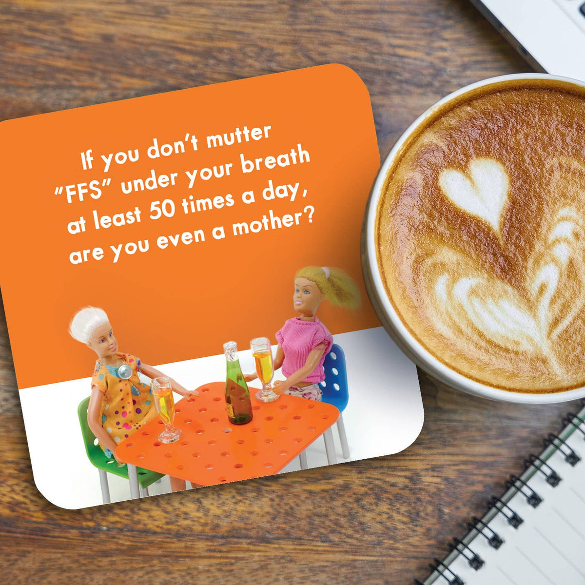 Funny FFS Mother Drinks Coaster | Laughing Sisters UK