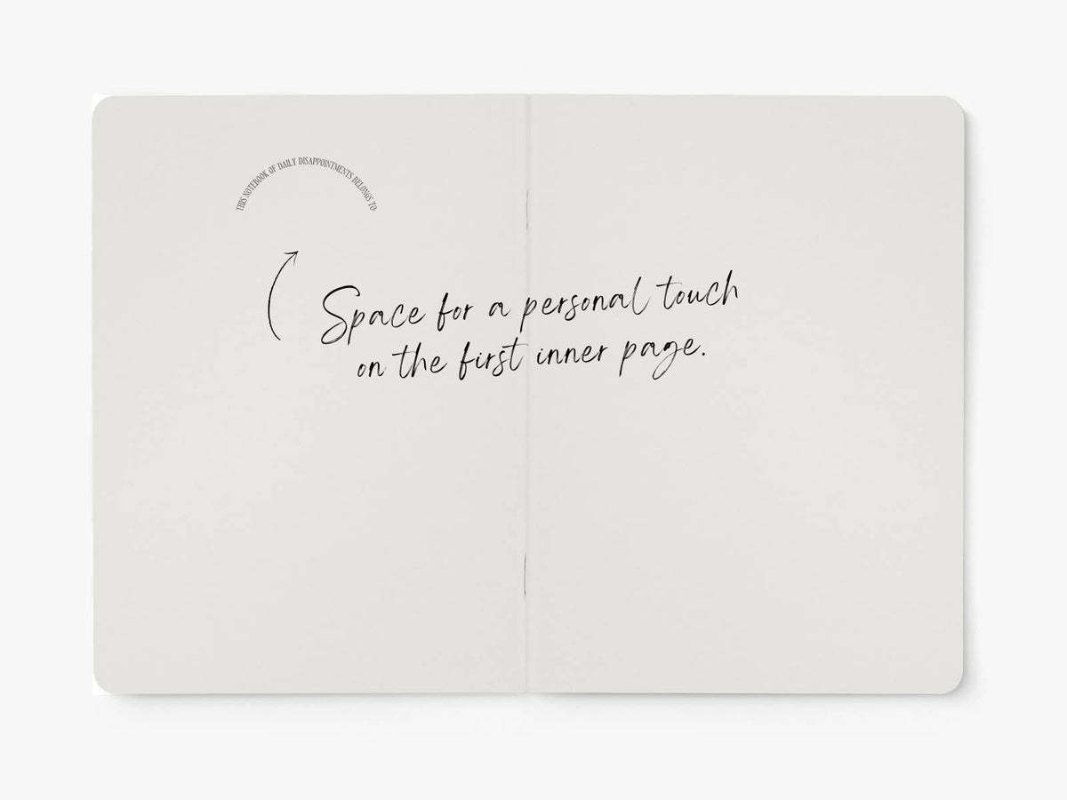 'Daily Disappointments' Notebook
