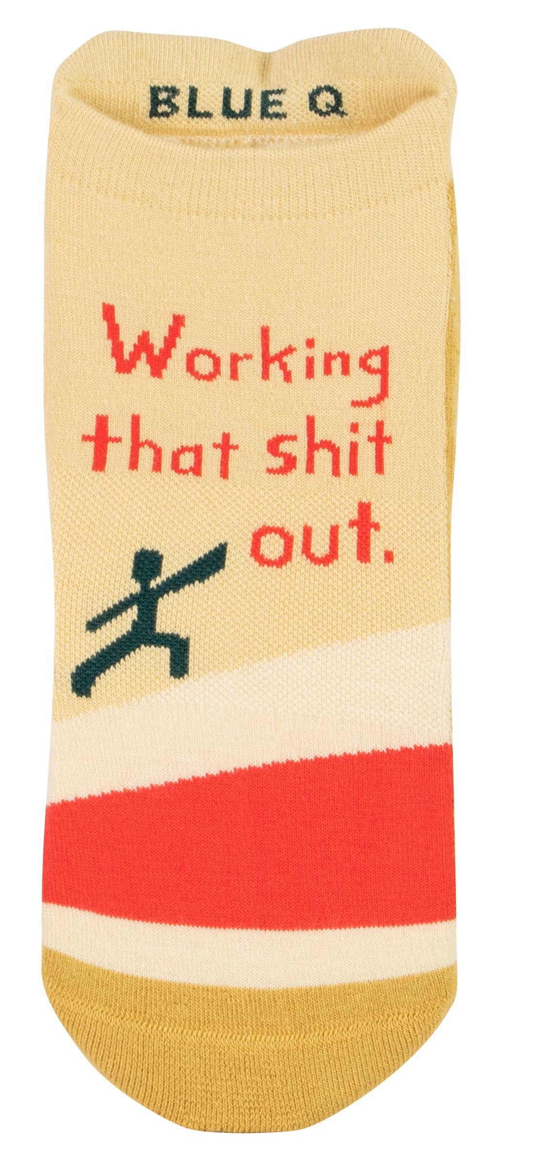 Working that shit out - funny women's trainer socks | Laughing Sisters UK