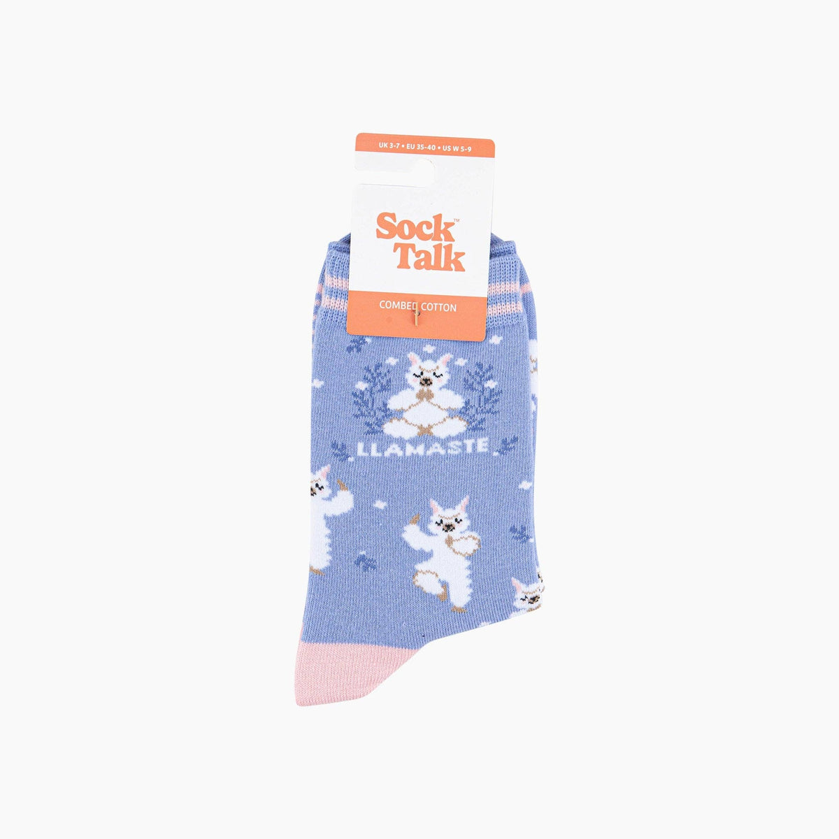 'Llamaste' funny llama socks, socks for yoga lovers | Laughing Sisters UK