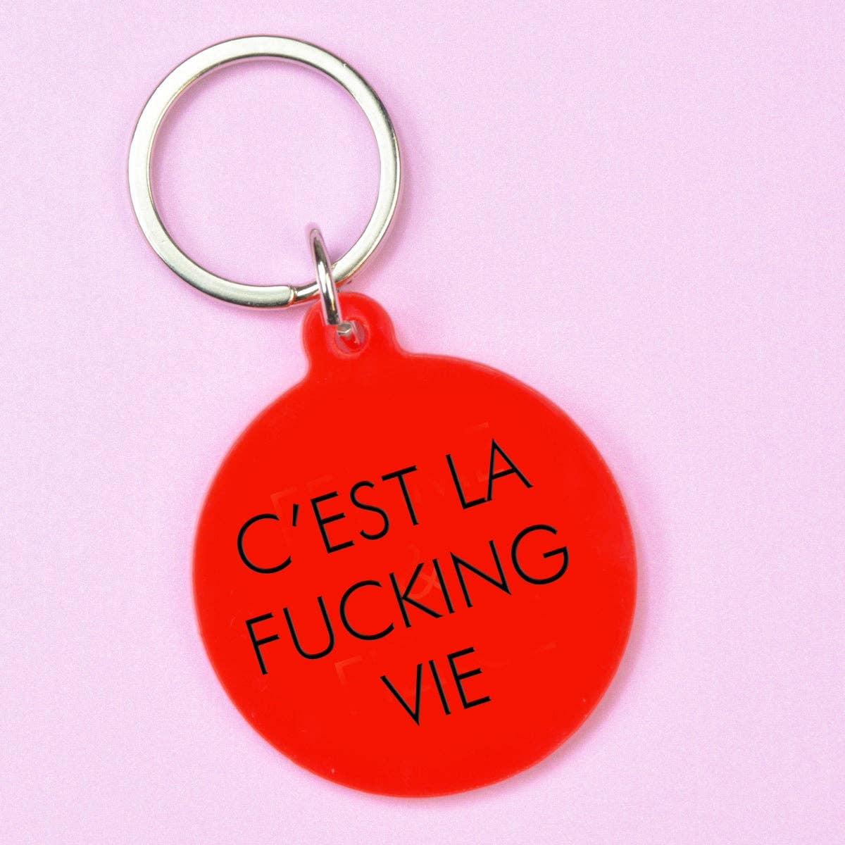 C'est la fucking vie - funny keyring | Laughing Sisters UK