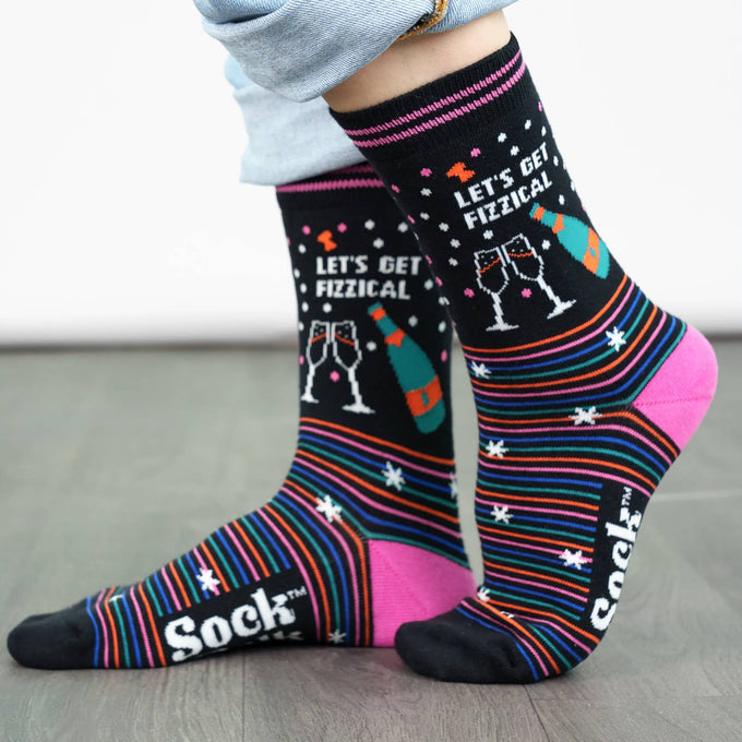 Let's Get Fizzical - Funny Women's Socks | Laughing Sisters UK