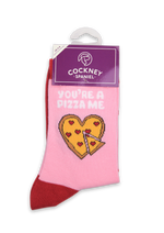 You're a pizza me - funny Valentine's socks | Laughing Sisters UK