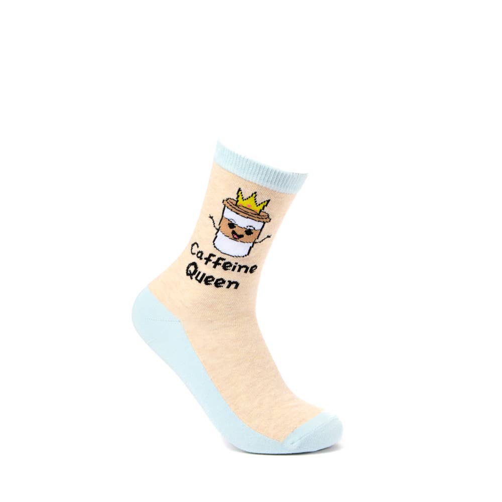 Caffeine Queen Funny Womens Socks | Laughing Sisters UK