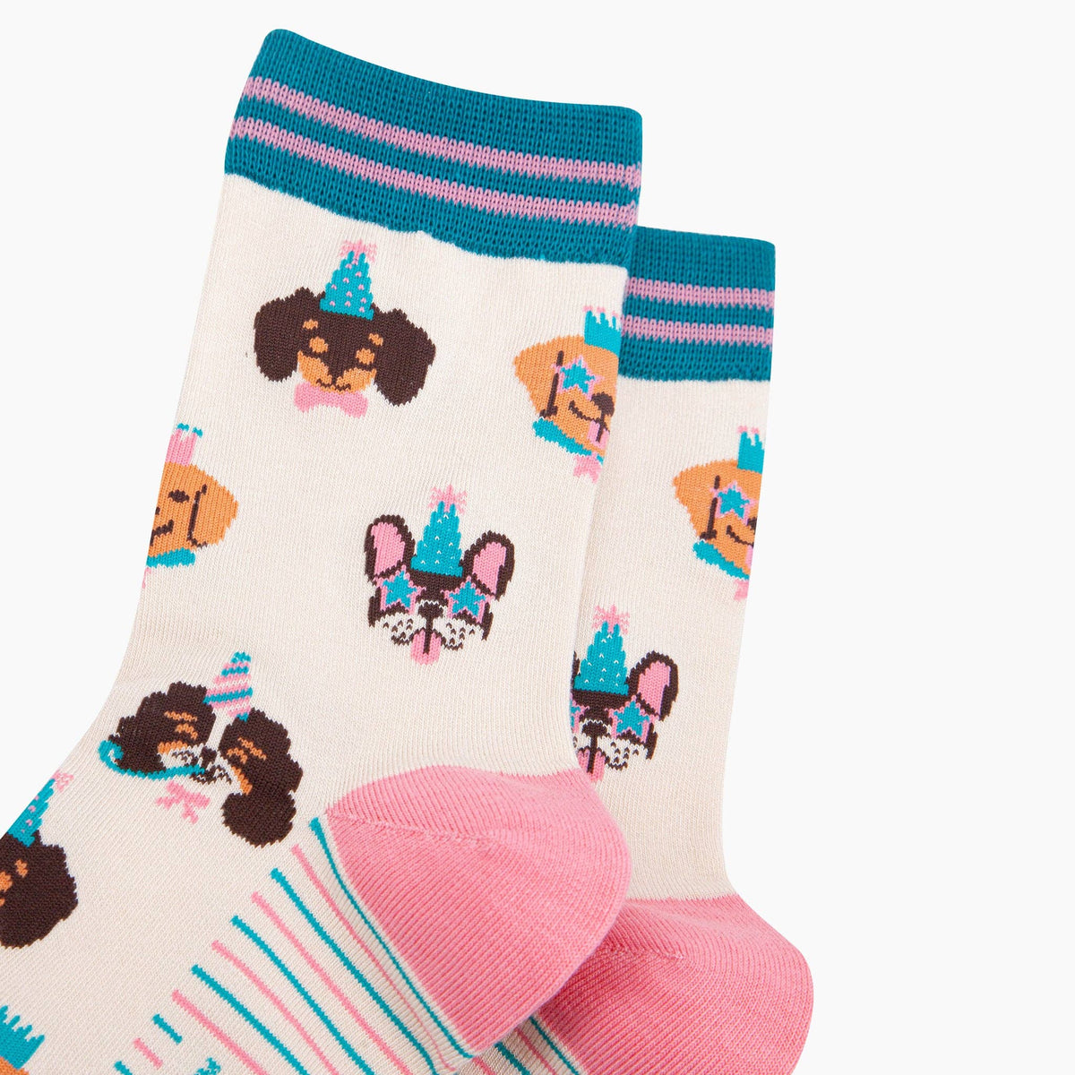 Party dogs - funny socks for dog lovers | Laughing Sisters UK