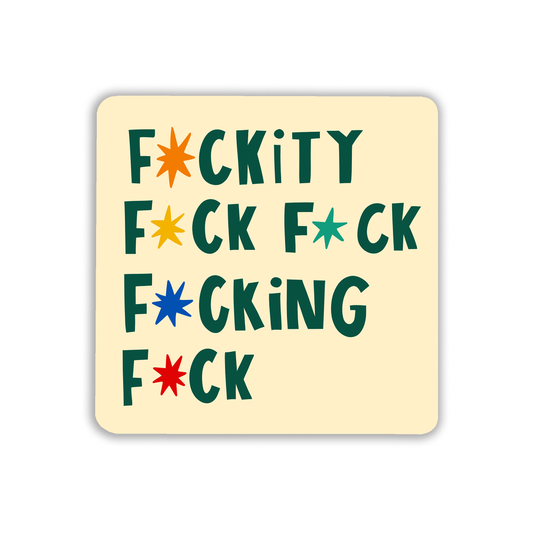Fuck sweary drinks coaster | Laughing Sisters UK