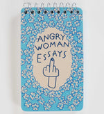 Angry woman essays Spiral Notebook - Funny feminist gift | Laughing Sisters UK