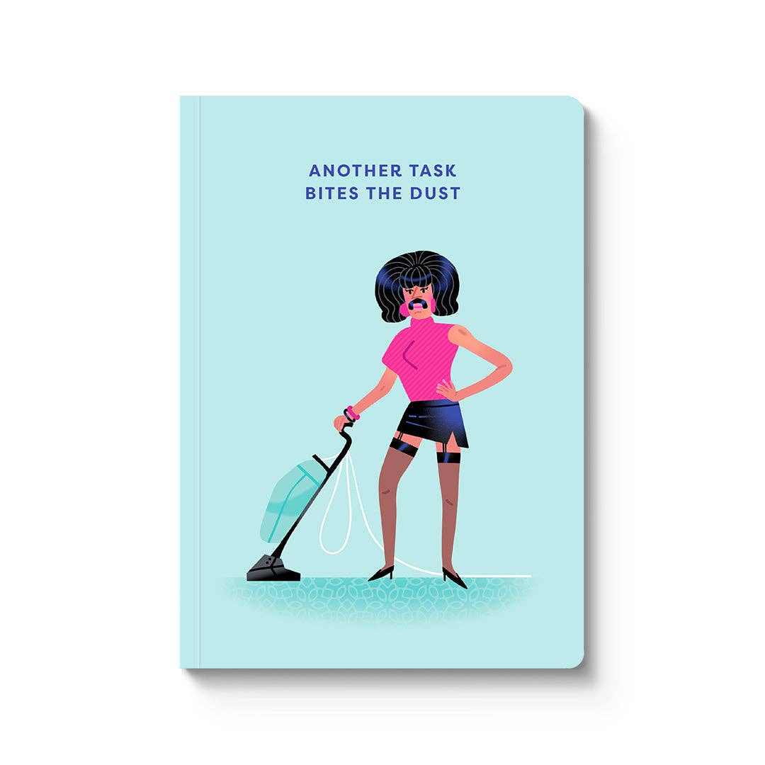 Another task bites the dust - Freddie Mercury A5 Notebook | Laughing Sisters UK
