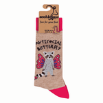 Antisocial Butterfly Socks - funny women's socks for introverts | Laughing Sisters UK