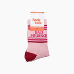 Bad Influence Organic Cotton Sports Socks - funny socks for your bestie | Laughing Sisters UK