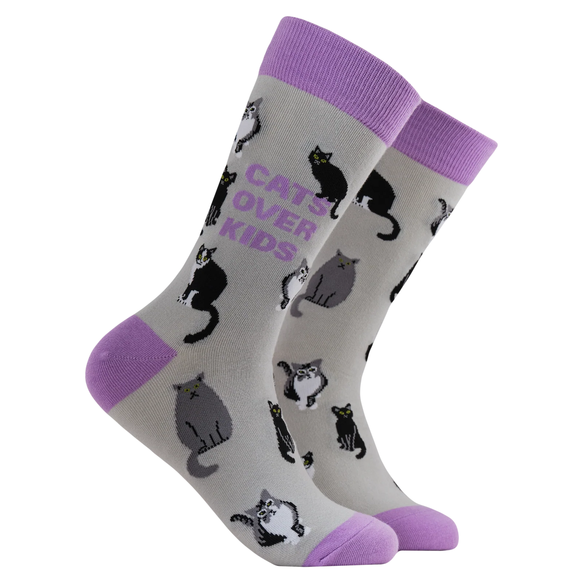 Cats over kids socks - funny socks for Cat Lovers | Laughing Sisters UK