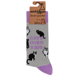 Cats over kids socks - funny socks for Cat Lovers | Laughing Sisters UK